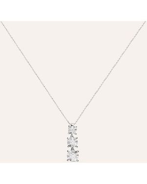 Stroili Collana Trilogy Petali Oro Bianco Diamante - Neutro
