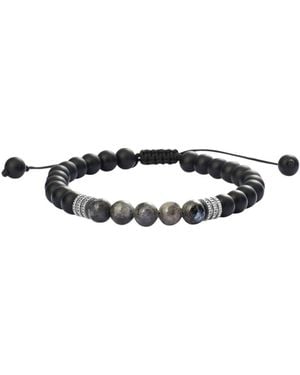 Stroili Bracciale Man Code Ottone Nero Labradorite