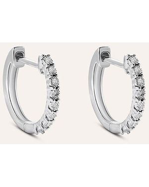 Stroili Orecchini A Cerchio Sophia Oro Bianco Diamante - Neutro