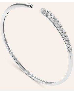 Stroili Bangle Silver Shine Argento Rodiato Cubic Zirconia - Neutro