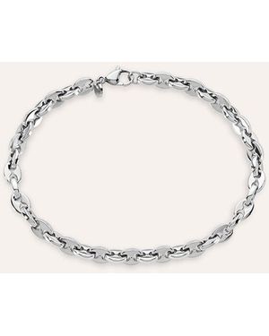 Stroili Bracciale Catena Man Code Acciaio - Metallizzato
