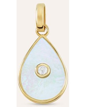 Stroili Pendente Poème Oro Giallo Madreperla Cubic Zirconia - Blu