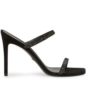 Stuart Weitzman Aleena Royale 100 Slide - Black