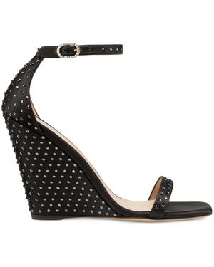 Stuart Weitzman Nudistshine 100 Wedge - Black