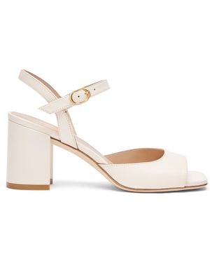 Stuart Weitzman Tia 75 Block Sandal - Neutro