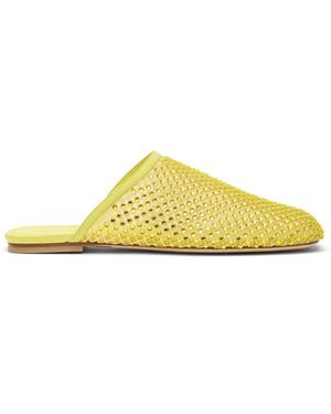 Stuart Weitzman Bareitall Shine Mule - Gelb