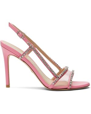 Stuart Weitzman Mondrian Glam 100 Sandal - Pink