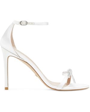 Stuart Weitzman Nudist Sw Bow 100 Sandal - White