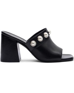 Stuart Weitzman Portia 85 Slide - Black