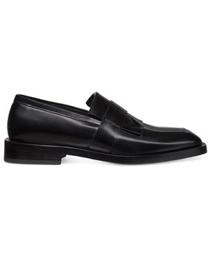 Stuart Weitzman Royce Kiltie Loafer - Black