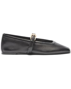 Stuart Weitzman Sai Ballerina - Schwarz