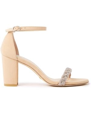 Stuart Weitzman Nearlynude Highshine Sandal - Neutro