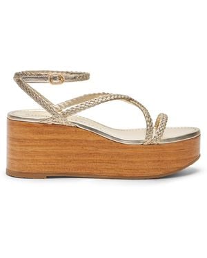 Stuart Weitzman Wovette Wedge - Marron