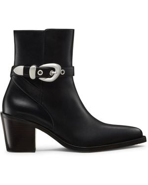Stuart Weitzman Maven Western Bootie - Black