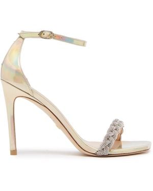 Stuart Weitzman Nudistcurve 100 Highshine Sandal - Metallic