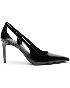 Stuart Weitzman Stuart Power Cutout 85 - Black
