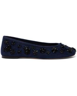 Stuart Weitzman Prima Bow Ballet - Blue