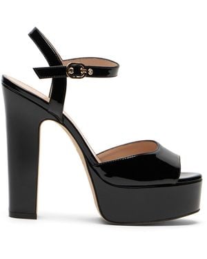 Stuart Weitzman Reade Plateau-Sandale - Schwarz