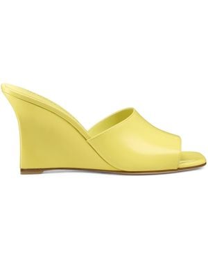 Stuart Weitzman Vinnie Wedge Mule 85 - Gelb