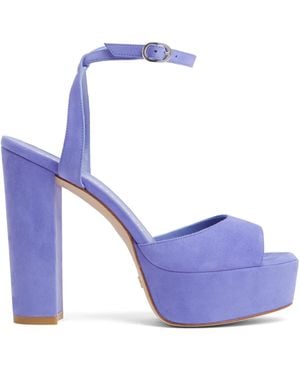 Stuart Weitzman Ryder Ii Platform Sandal - Blau