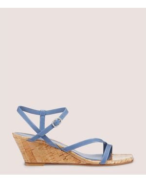Stuart Weitzman Oasis 50 Wedge - Blue