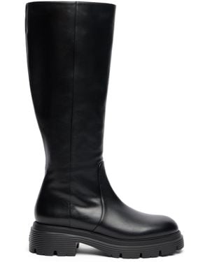 Stuart Weitzman Hudson Lite Zip Boot - Black