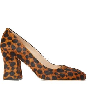 Stuart Weitzman Curveblock 85 Pump - Brown