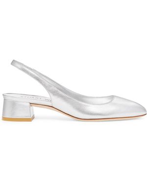 Stuart Weitzman Vivienne 35 Slingback - White