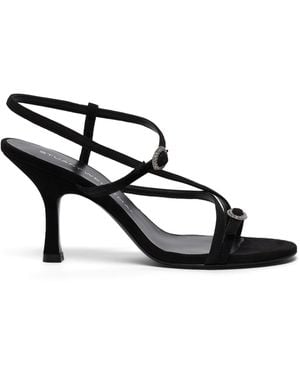 Stuart Weitzman Kensington Strappy Sandal 85 - Black