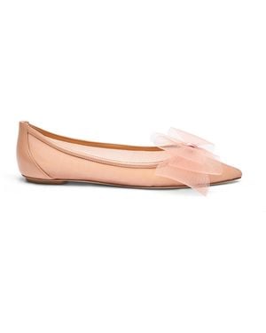 Stuart Weitzman Blushing Bow Flat - Pink