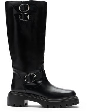 Stuart Weitzman Emerson Moto Boot - Nero