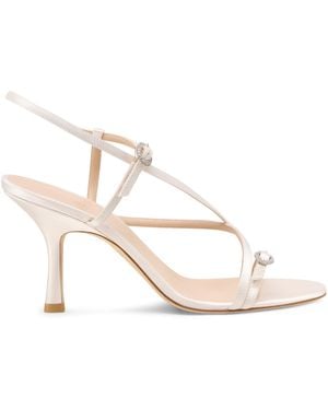 Stuart Weitzman Kensington Strappy Sandal 85 - Natural