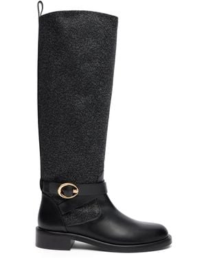 Stuart Weitzman Benni Riding Boot - Black