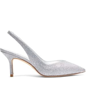 Stuart Weitzman Eva 75 Slingback - White