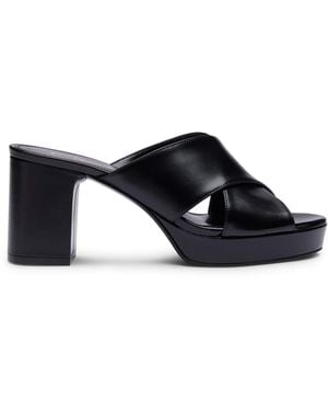 Stuart Weitzman Dayna Plateau-Slide - Schwarz