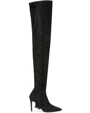 Stuart Weitzman Ultrastuart Fringe 100 Boot - Black