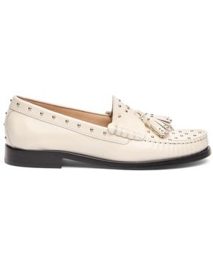 Stuart Weitzman Lottie Sostud Tassel Loafer - Natural