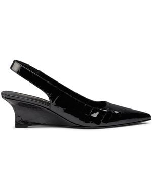 Stuart Weitzman Vinnie Escarpin Compensé À Bride Arrière 50 - Noir