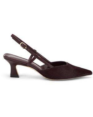 Stuart Weitzman Vinnie 50 Slingback-Pumps - Braun