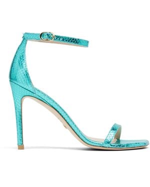 Stuart Weitzman Nudistcurve 100 Sandal - Blue