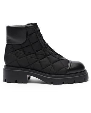 Stuart Weitzman Hudson Quilted Hiker Bootie - Black