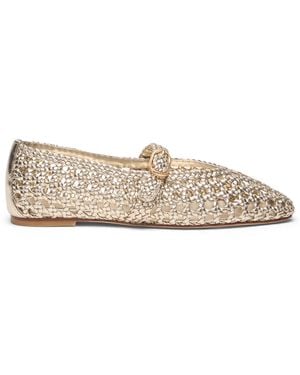 Stuart Weitzman Prima Woven Mary Jane - Neutro