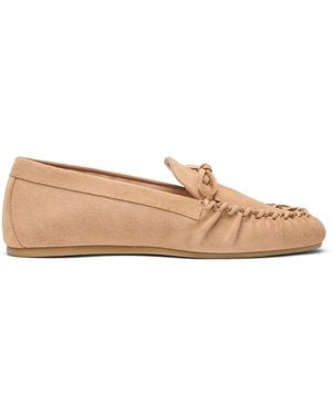 Stuart Weitzman Britt Bow Loafer - Natur