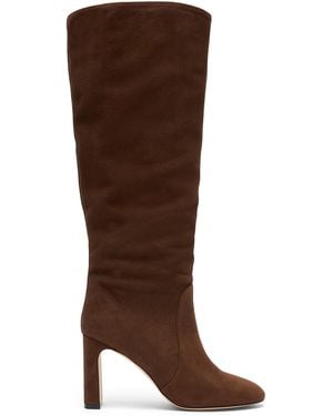 Stuart Weitzman Botte Tube Babette 85 - Marron