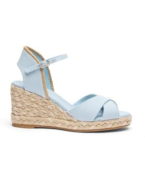 Stuart Weitzman Mirela Ii Espadrille Wedge - Blue