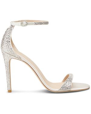 Stuart Weitzman Nudist Shine 100 Sandal - Metálico