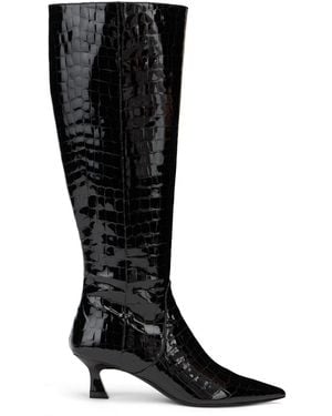 Stuart Weitzman Vinnie Stiefel Mit Reissverschluss 50 - Schwarz