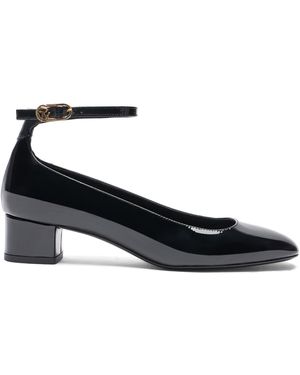 Stuart Weitzman Jane Ankle-Strap Pump - Schwarz