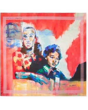 Stuart Weitzman Sw X Kidsuper Silk Scarf - Red