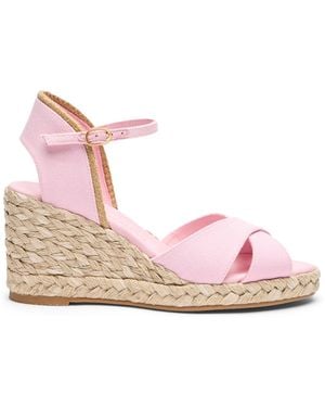 Stuart Weitzman Mirela Ii Espadrille Wedge - Pink